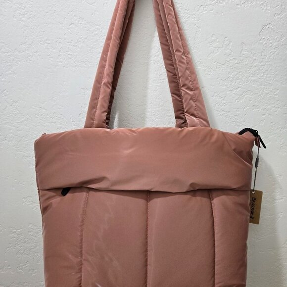 Bearpaw Puffer Quilted Tote Bag - Picture 1 of 5